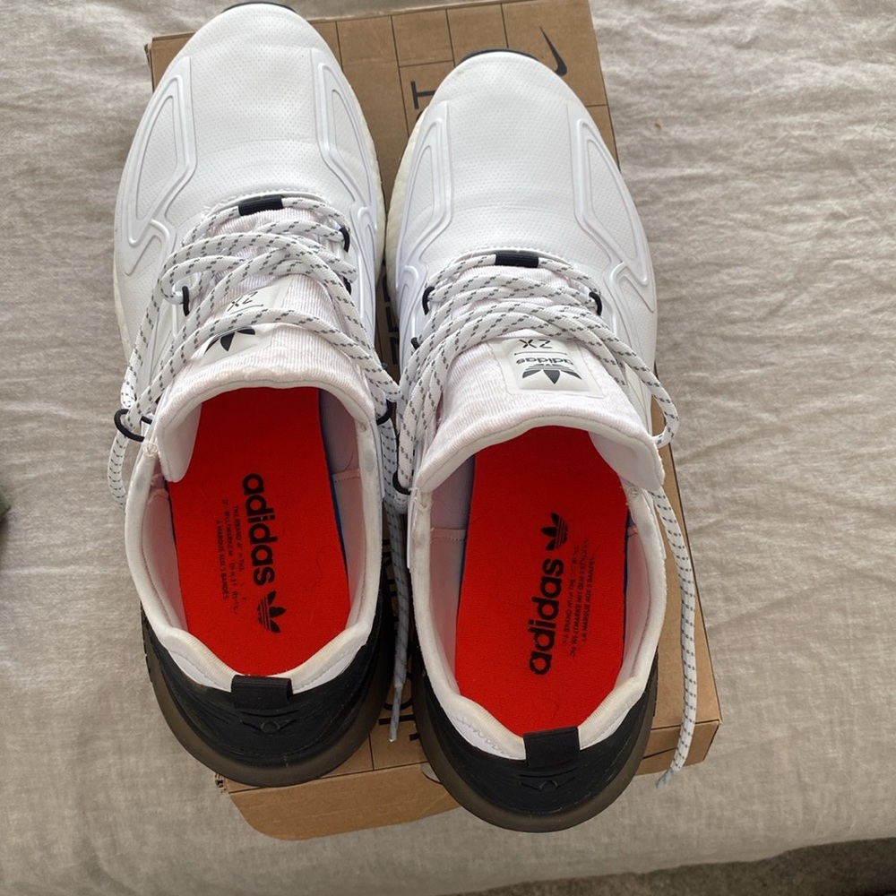 Adidas xxl 2k boost white and black, men’s size 12 - Picture 3 of 5